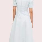 Kate Spade NJMUA508 Denim Wrap Dress Size 0 Bleached Indigo Midi Dress NWT Photo 2