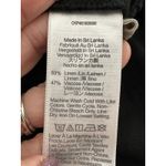 Madewell Linen Blend Pants Women S Black Pull On Pockets Relaxed Beach #OP12-3 Photo 4