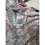 Spense Sleeveless Geometric Print Knit Dress L | Red Blue Black Summer Casual Size L Photo 5