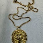 Aphrodite Necklace Gold Color Greek Mythology Gemini Goddess Pendant Photo 2