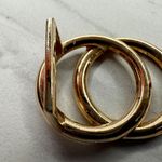 Gold Tone Small Double Circle Belt Buckle Photo 3