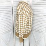 Ava & Viv  Houndstooth Crewneck Pullover Sweater Tan White 1X Photo 3