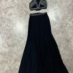 Blondie Nites Elegant Navy Evening Gown with Embellished Waist/ prom dress Photo 6