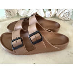 Birkenstock  Arizona EVA Brown Double Strap Sandals Size 39 Casual Comfy Slides Photo 2