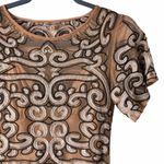 For Love & Lemons Antonina Dress Midi Black & Nude Small Women’s Rare Photo 8