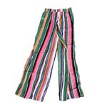 Lulus Multicolor Striped Rainbow Swim Cover-up Pants Women's Size Small Photo 4