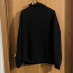 Peloton  Black Ribbed High-Neck Quarter Zip Sweatshirt Large Photo 7