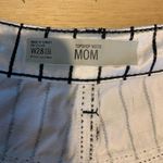 Topshop Moto Mom White With Black Stripe Shiny Jeans 28 Photo 6