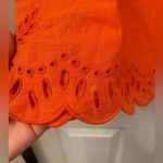 Anthropologie Orange Embroidered Women's Shorts size small Photo 4