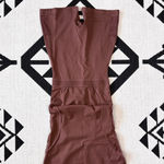 Girlfriend Collective  Paloma Racerback Dress in Earth Brown Photo 9