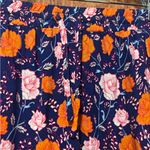 SheIn Floral Maxi Skirt with Orange and Purple Pattern Photo 1