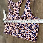 Sage  Collective Violet Multi Print Racerback‎ Sports Bra Size Medium Photo 7