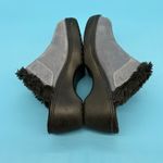 Crocs Women's Mule Style Clogs Blue Suede Faux Fur Lined Slip-Ons Size 7 Photo 5