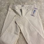 Jessica Simpson  Rolled Crop Skinny White Jeans size 4 inseam 27” brand new Photo 11