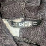 SheIn Women’s Small Hooded Crop Shirt Photo 2