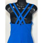 Chelsea28  Women's Strappy Back Sleeveless Back Zip Fit & Flare Dress Blue Small Photo 5