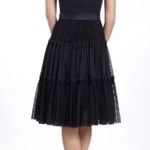 Moulinette Soeurs Black Lace Tulle Gothic Vamp Corset Top Strapless Dress Sz 6 Photo 0