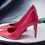 ZARA NWT FUCHSIA Snake Print PUMP Heel Sandal EU37 US 6.5 Photo 3