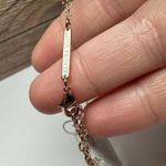 Kendra Scott Mabel Light Blue Rose Gold Tone Necklace Adjustable Length NWT Photo 5