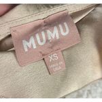 Show Me Your Mumu  Samantha Ruffle Wrap Dress Moss‎ Champagne Luxe Satin XS Photo 6