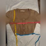 Metallic Gold Lurex Cropped Cardigan from Pinup Girl Clothing Sz M Size M Photo 9