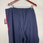 La Ligne x Target Trousers Wide Leg Pants Side Stripe Womens 3X Blue/Red NWT Blue Photo 4