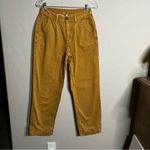 Free People Cya Later Skate Slouchy Pleats Copper Yellow Trouser Chino Pants Photo 5