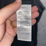 Madewell Midi V-Neck Women's Dress Small Cap Sleeves Slit Black Photo 4