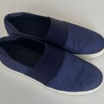 Vince Satin Corbin Slip On Sneakers Size 7.5 EU 37 Navy Blue Photo 0