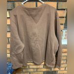 Blair Vintage  Brown Holiday Snap Up Cardigan with Snowman and Heart Accents Photo 1