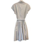 Norma Kamali  Belted Pinstripe Button Down Shirt Dress Size L NEW WITHOUT TAGS Photo 6