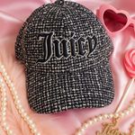 Juicy Couture Black & White Tweed Baseball Hat - One Size NWT Photo 0