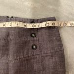 BCX  Size 1 Gray High Waisted Pencil Skirt Sailor Button Detail Zip Back Fitted Photo 6