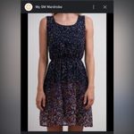 SM Wardrobe Colorful Blue Dress Waist Tie Sleeveless Lined Women’s Medium Large Blue Photo 3