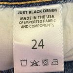 Just Black Denim Women's Blue Medium Wash Distressed Straight Denim Jeans Sz 24 Photo 4