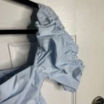 Amanda Uprichard Ariana dress blue babydoll coquette puff sleeves small cottage Photo 5