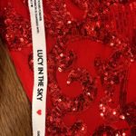 Lucy in the Sky  red Sequin Dress Photo 2