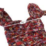 ZARA  Floral print ruched puff sleeves mini dress sweetheart neck ditsy Size XS Photo 7