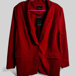 Eloquii New Ladies plus size 18 red blazer academia retro romantic rayon blend Photo 0