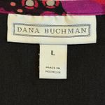 Dana Buchman  Sheer Overlay Floral Print Blouse Short Sleeve Scoop Neck Top #‎ Photo 9