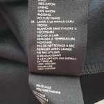 COS  navy blue Scuba Midi Dress Ruffled drawstring Sleeves boxy modest M Photo 4