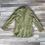 Hutch Anthropologie Green Faux Leather Blazer Size XS Photo 5