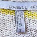 O'Neill O’Neill Open Knit Cardigan Loose Knit White Yellow Stripes Women’s S Beach Surf Photo 9