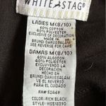 White Stag White Sag Black/Blue,White,Tan Floral Embroidered Dress Tie Back Pull Ov… Photo 8