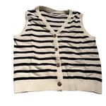SheIn Women's Sleeveless Knit Striped Sweater Vest Tank Top Photo 2