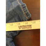 Old Navy  Maternity Womens Medium Blue‎ Denim Bib Overalls Cargo Shorts Pockets Photo 6