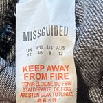 Missguided  Womens Charcoal Gray Denim Jacket Button Front Trucker Style US 8 Photo 5