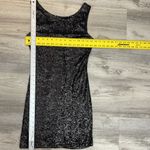 Crystal Doll Black Sequins Sleeveless Above the Knee Dress Size Medium Photo 11