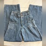 Free People x WE THE FREE Midnight City Wide Leg blue Jeans size 24 Photo 2