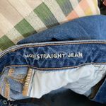 American Eagle  Dark Wash Mom Straight Leg Jeans Size 2 Photo 3
